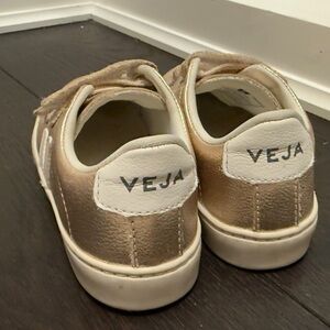 Veja Rose Gold and White Sneakers Casual Low-Top